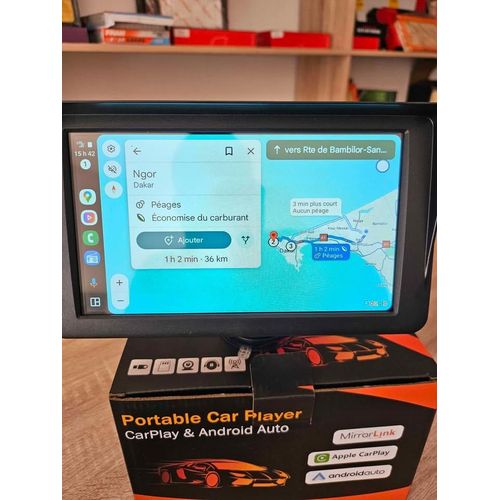 ecran carplay universel 7 pouces avec camera de recul pour voiture