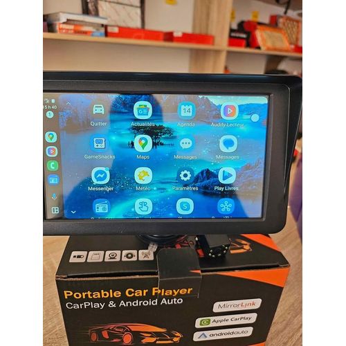 ecran carplay universel 7 pouces avec camera de recul pour voiture